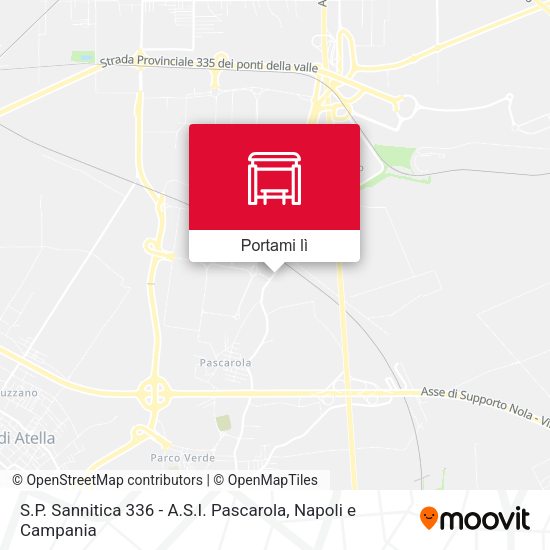 Mappa S.P. Sannitica 336 - A.S.I. Pascarola