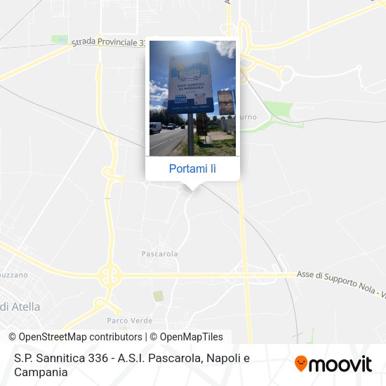 Mappa S.P. Sannitica 336 -  A.S.I. Pascarola