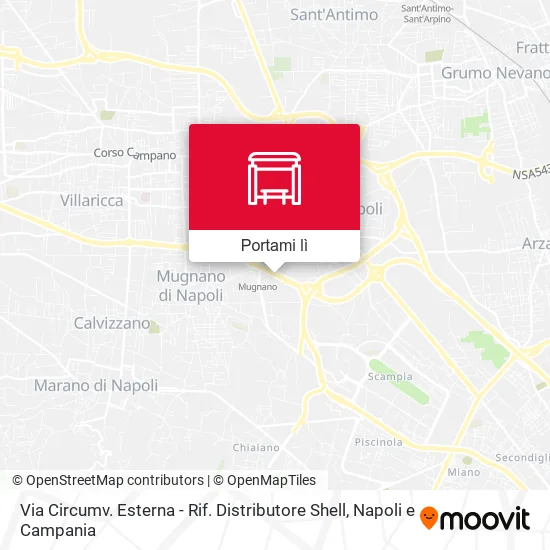 Mappa Via Circumv. Esterna - Rif. Distributore Shell