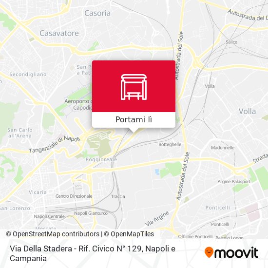 Mappa Via Della Stadera - Rif. Civico N° 129