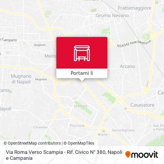 Mappa Via Roma Verso Scampia - Rif. Civico N° 380
