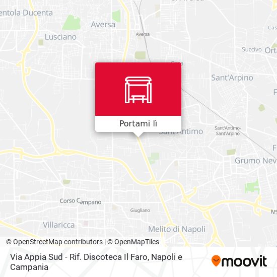 Mappa Via Appia Sud - Rif. Discoteca Il Faro