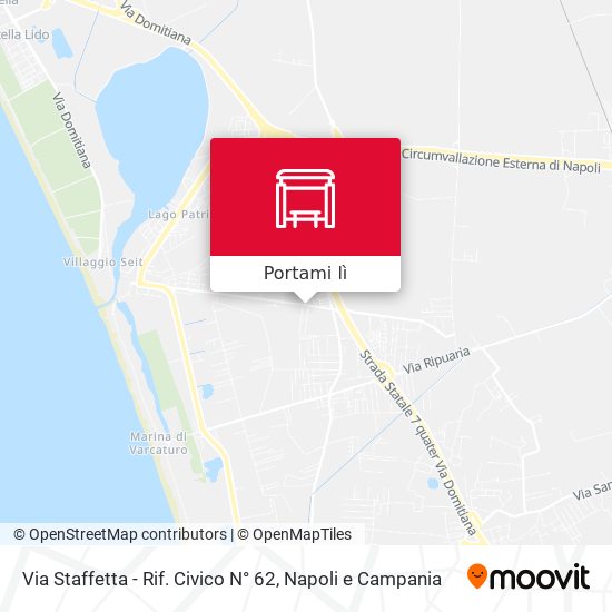 Mappa Via Staffetta - Rif. Civico N° 62