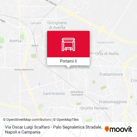 Mappa Via Oscar Luigi Scalfaro - Palo Segnaletica Stradale