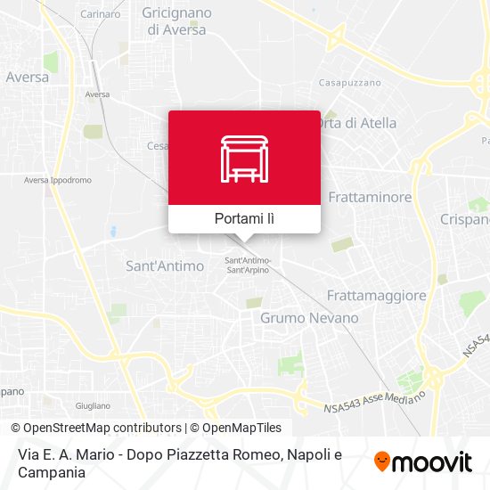 Mappa Via E. A. Mario - Dopo Piazzetta Romeo