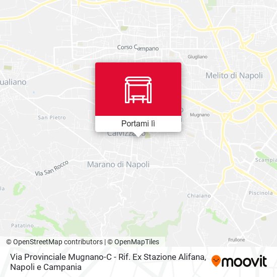Mappa Via Provinciale Mugnano-C - Rif. Ex Stazione Alifana