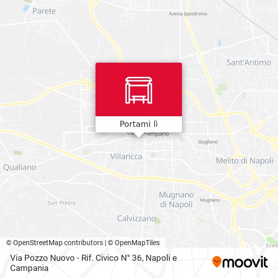 Mappa Via Pozzo Nuovo - Rif. Civico N° 36