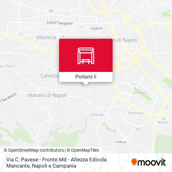 Mappa Via C. Pavese - Fronte Md - Altezza Edicola Mancante
