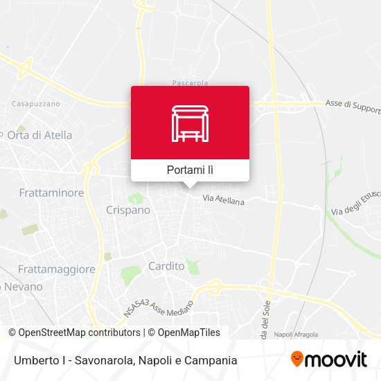 Mappa Umberto I - Savonarola