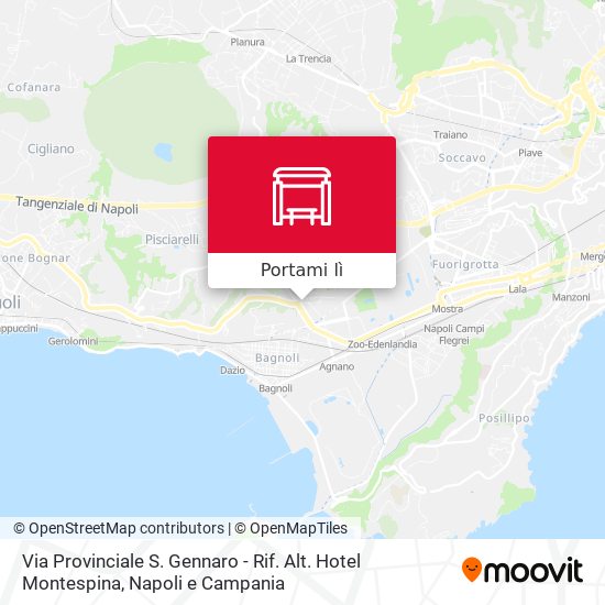 Mappa Via Provinciale S. Gennaro - Rif. Alt. Hotel Montespina