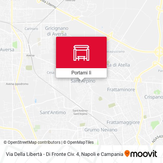 Mappa Via Della Libertà - Di Fronte Civ. 4