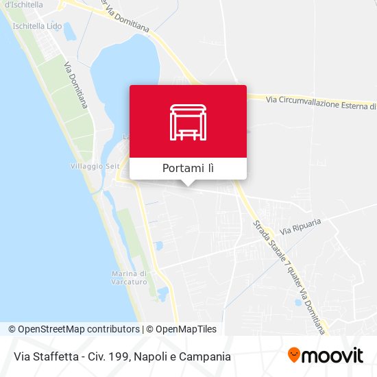 Mappa Via Staffetta - Civ. 199