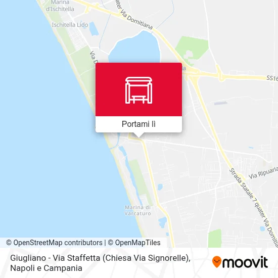 Mappa Giugliano - Via Staffetta (Chiesa Via Signorelle)