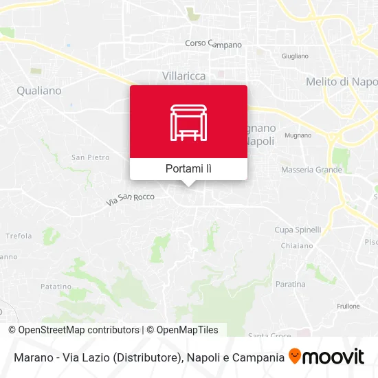 Mappa Marano - Via Lazio (Distributore)