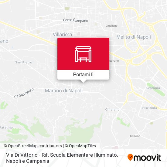 Mappa Via Di Vittorio - Rif. Scuola Elementare Illuminato