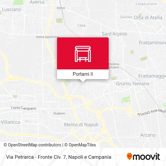 Mappa Via Petrarca - Fronte Civ. 7