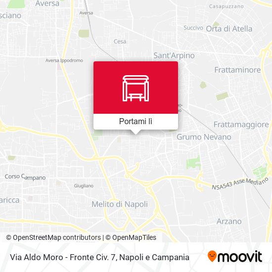 Mappa Via Aldo Moro - Fronte Civ. 7