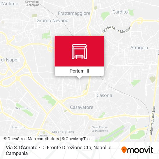 Mappa Via S. D'Amato - Di Fronte Direzione Ctp