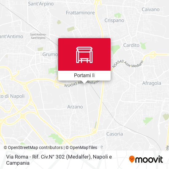 Mappa Via Roma - Rif. Civ.N° 302 (Medalfer)