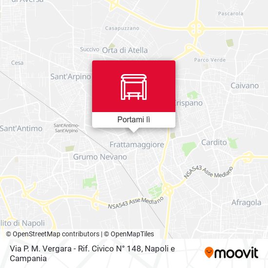 Mappa Via P. M. Vergara - Rif. Civico N° 148