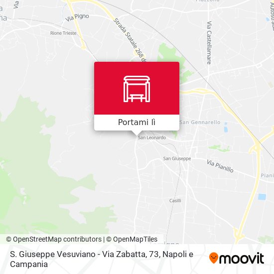 Mappa S. Giuseppe Vesuviano - Via Zabatta, 73