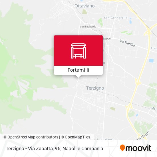 Mappa Terzigno - Via Zabatta, 96