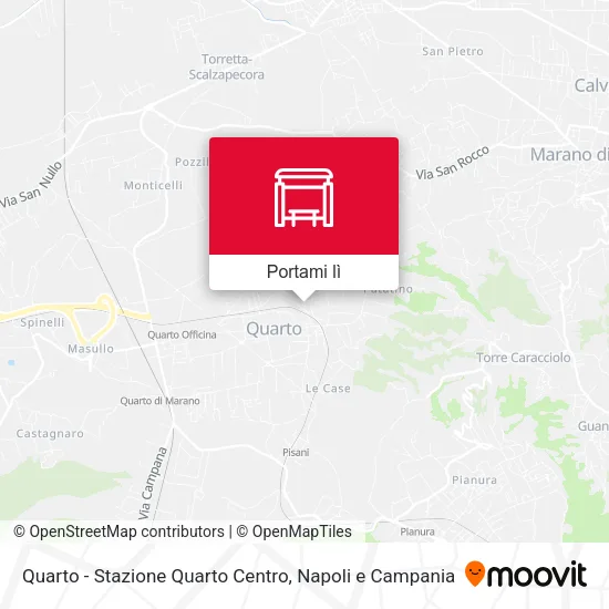Mappa Quarto - Stazione Quarto Centro