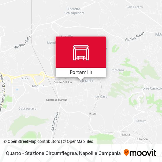 Mappa Quarto - Stazione Circumflegrea