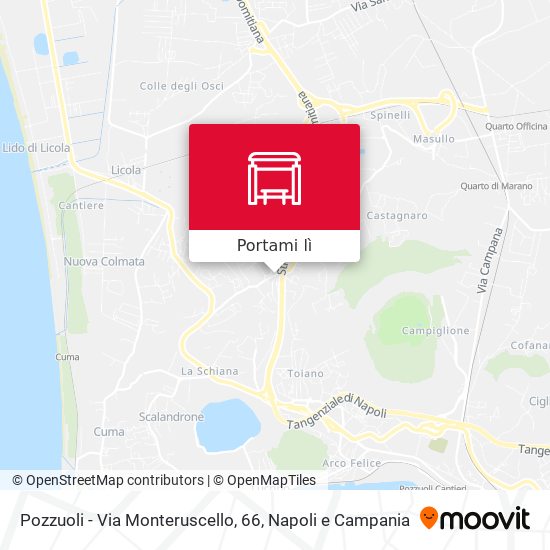 Mappa Pozzuoli - Via Monteruscello, 66