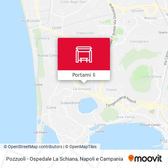 Mappa Pozzuoli - Ospedale La Schiana