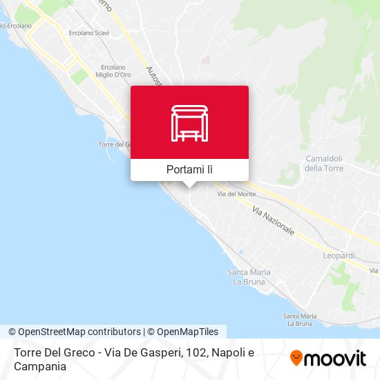 Mappa Torre Del Greco - Via De Gasperi, 102