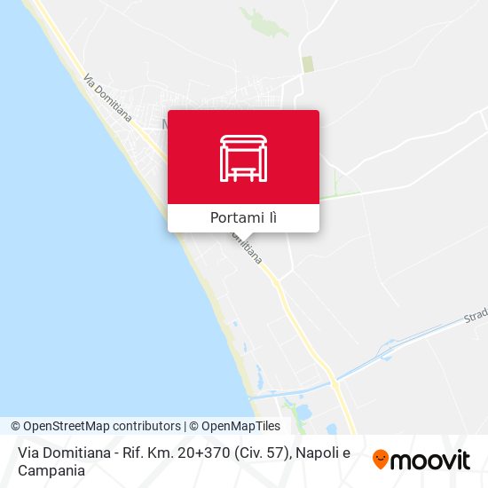 Mappa Via Domitiana - Rif. Km. 20+370 (Civ. 57)