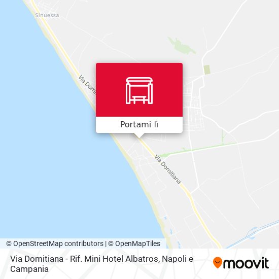 Mappa Via Domitiana - Rif. Mini Hotel Albatros