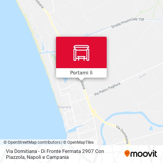 Mappa Via Domitiana - Di Fronte Fermata 2907 Con Piazzola