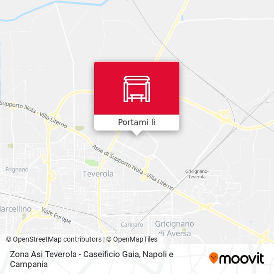 Mappa Zona Asi Teverola - Caseificio Gaia