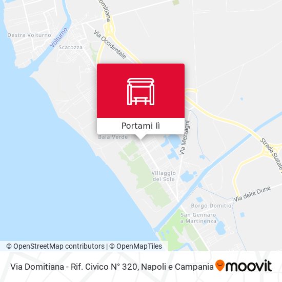 Mappa Via Domitiana - Rif. Civico N° 320