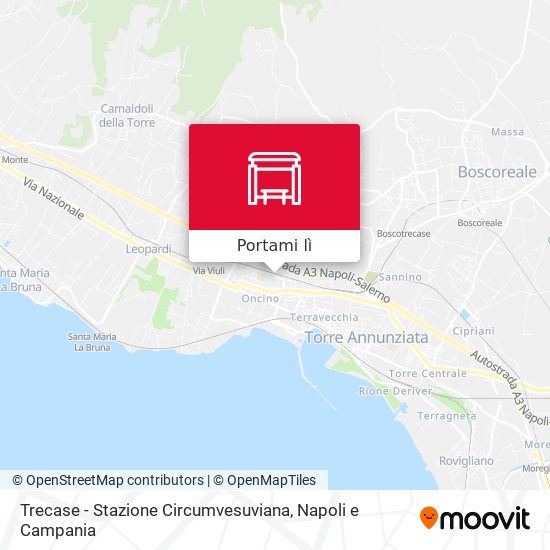 Mappa Trecase - Stazione Circumvesuviana