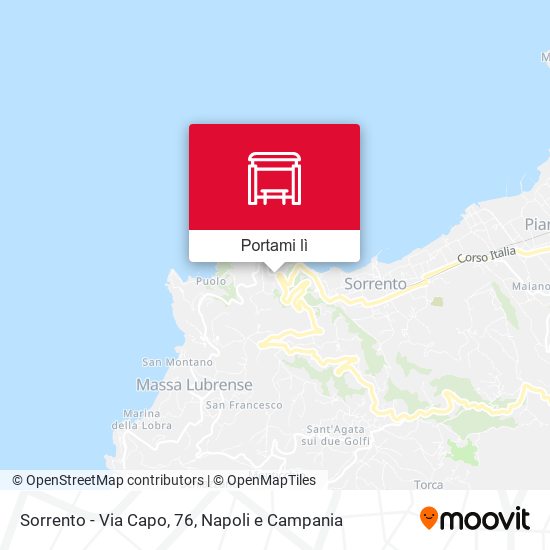 Mappa Sorrento - Via Capo, 76