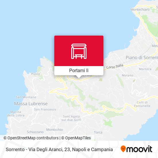 Mappa Sorrento - Via Degli Aranci, 23