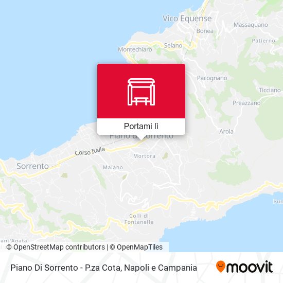 Mappa Piano Di Sorrento - P.za Cota
