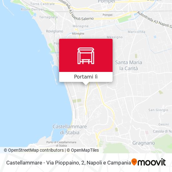 Mappa Castellammare - Via Pioppaino, 2