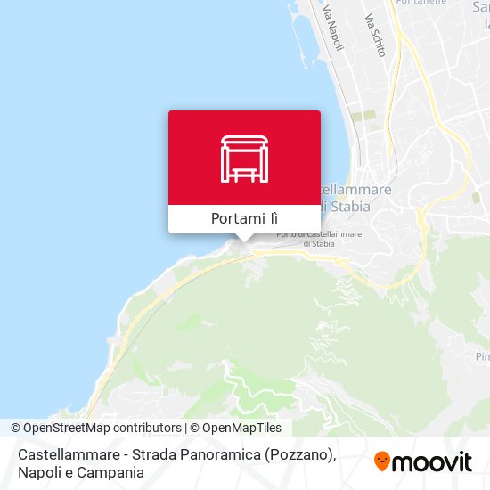 Mappa Castellammare - Strada Panoramica (Pozzano)
