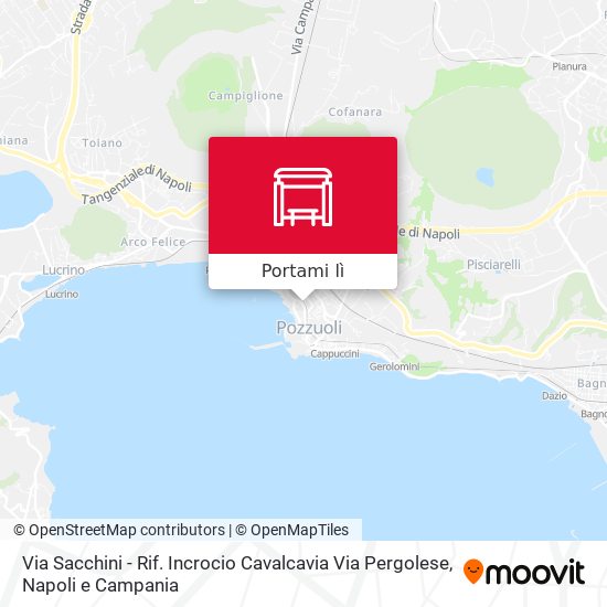 Mappa Via Sacchini - Rif. Incrocio Cavalcavia Via Pergolese