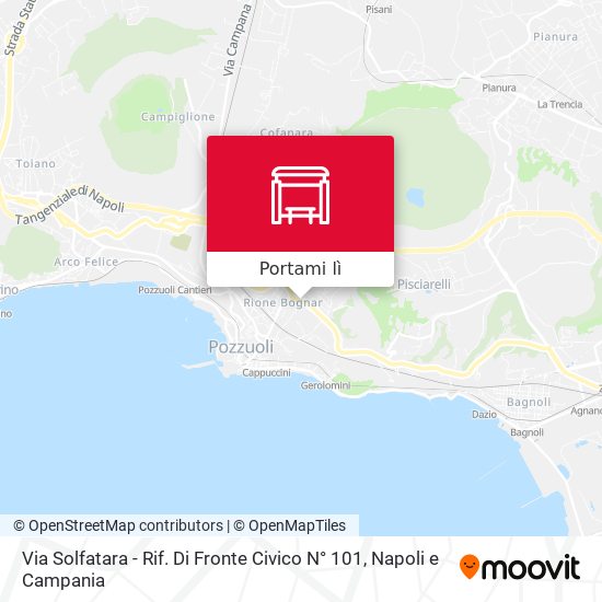 Mappa Via Solfatara - Rif. Di Fronte Civico N° 101