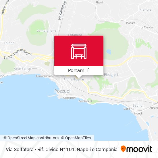 Mappa Via Solfatara - Rif. Civico N° 101