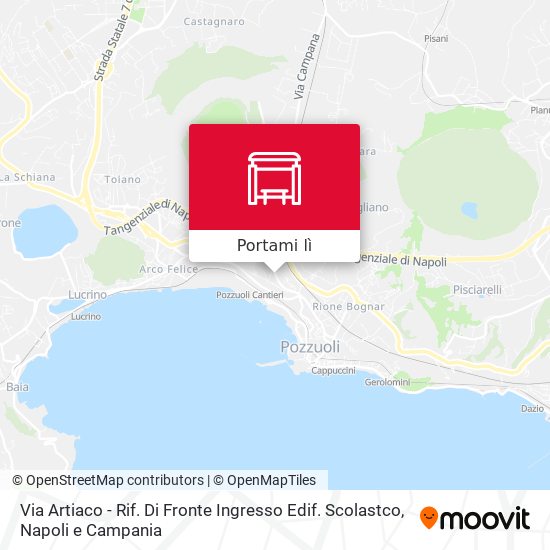 Mappa Via Artiaco - Rif. Di Fronte Ingresso Edif. Scolastco