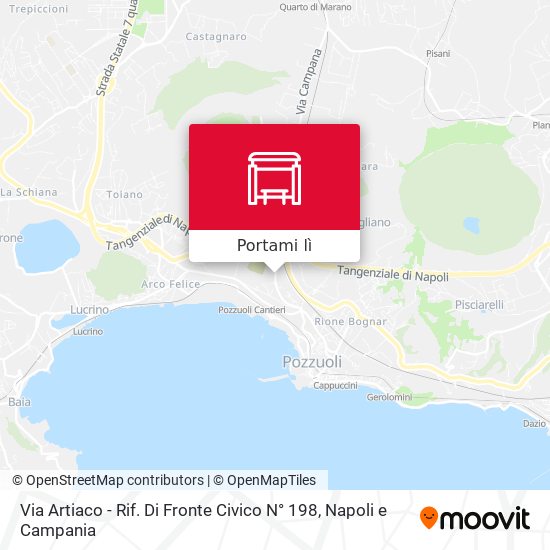 Mappa Via Artiaco - Rif. Di Fronte Civico N° 198