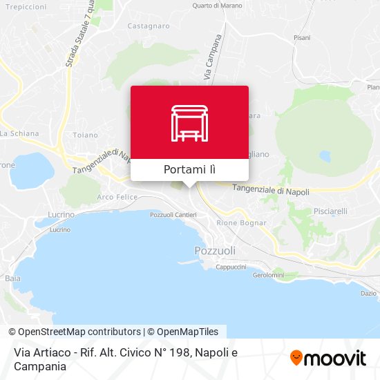 Mappa Via Artiaco - Rif. Alt. Civico N° 198