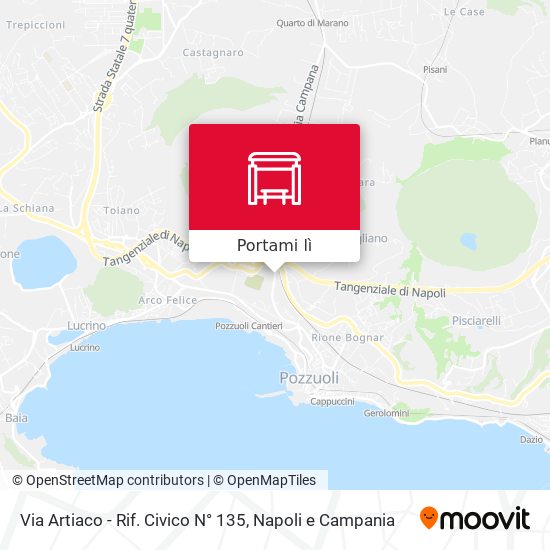 Mappa Via Artiaco - Rif. Civico N° 135