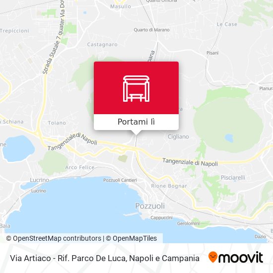 Mappa Via Artiaco - Rif. Parco De Luca